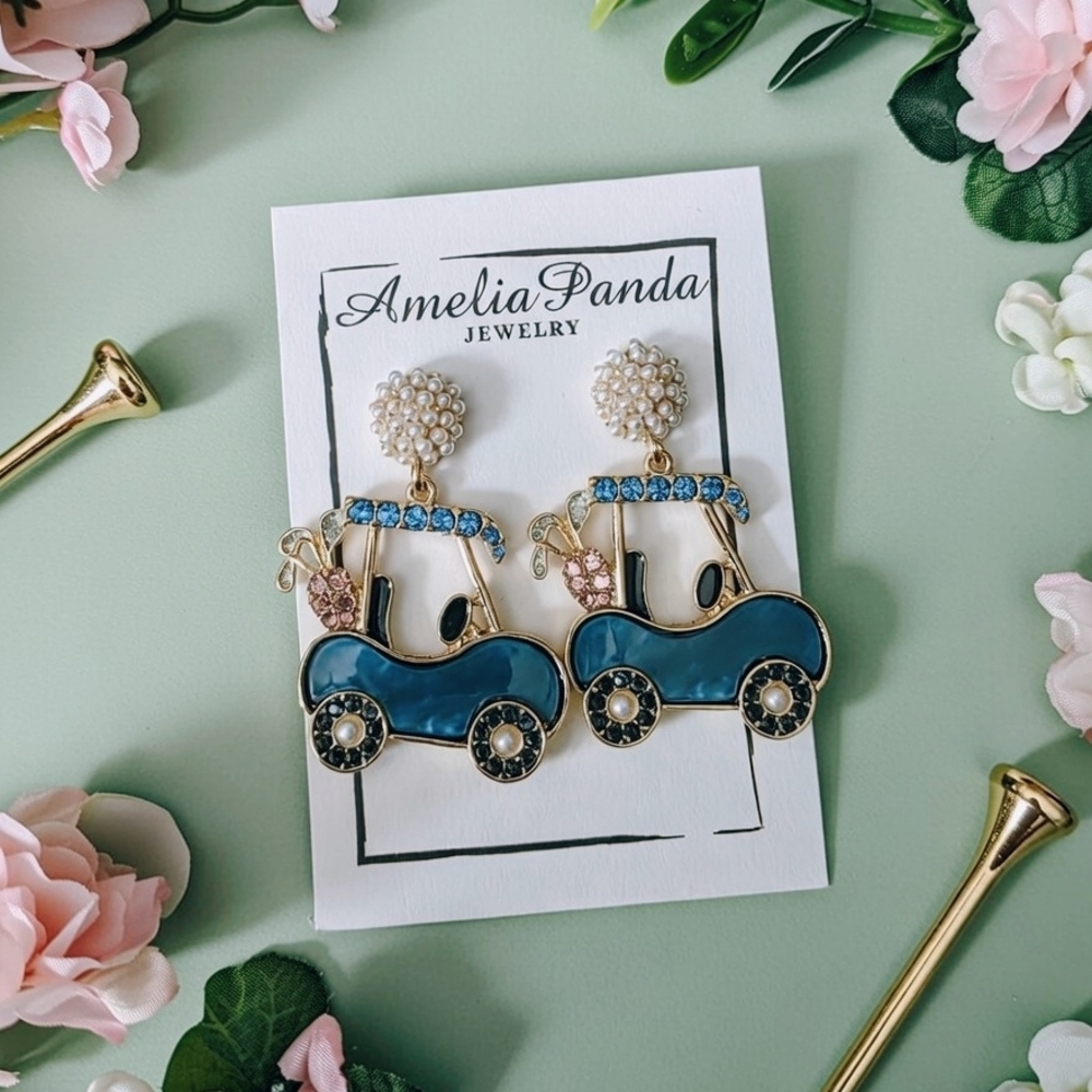 ⛳️ AmeliaPanda Golf Car Earrings ⛳️